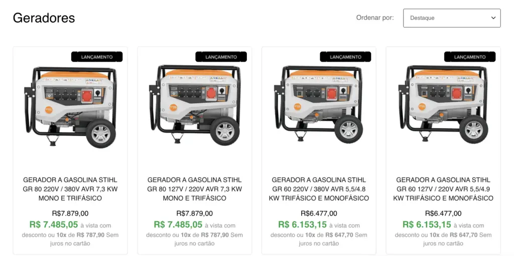 Gerador residencial funcionando durante apagão, mantendo a geladeira ligada
